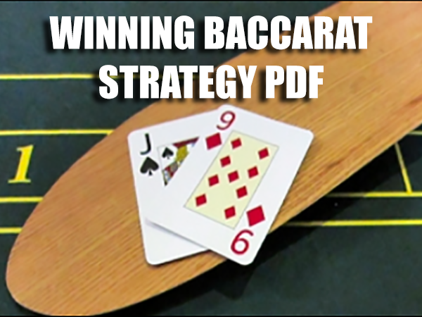 Winning Baccarat Strategy PDF